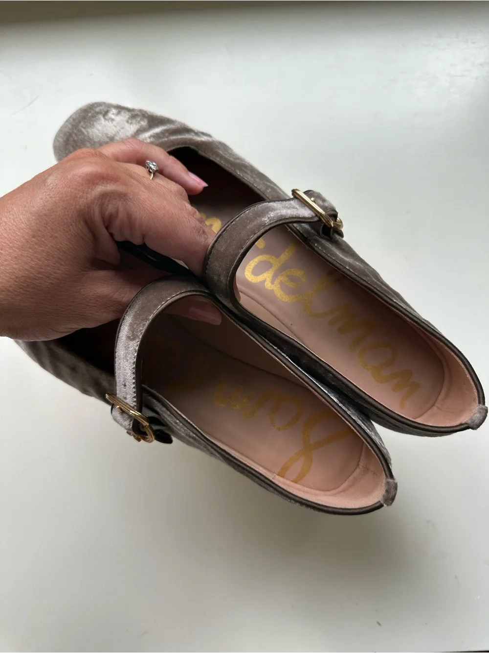 Sam Edelman Velvet Mary Jane Flats